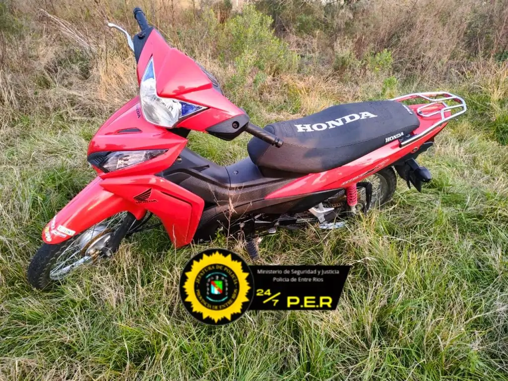 La sección Motorizada recuperó una motocicleta robada