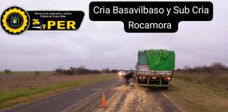 Un camión desparramó la carga de soja que llevaba por ruta 39 y estuvo interrumpido parcialmente el tránsito