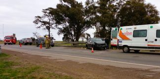 Siniestro vial en la Autovía N° 14: Conductora lesionada tras chocar contra el Guardarraíl