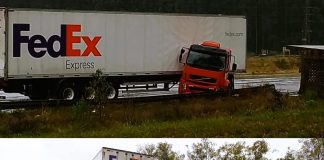 Un camión hizo tijera y termino chocando contra el guardarraíl