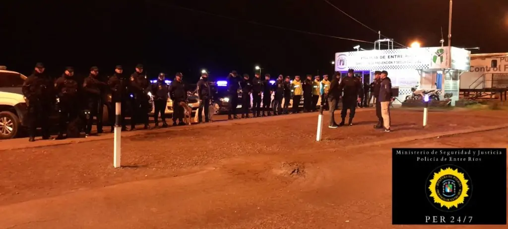 Operativos de control en Entre Ríos uno en el puesto Bella vista