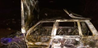 En la madrugada se incendió un Automóvil