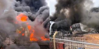 (Video) Voraz incendio en el Empresa Resyder ubicado en el Parque Industrial de Gualeguaychú