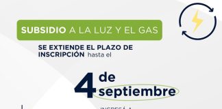 Se extendió el plazo de inscripción para solicitar el subsidio de luz y gas