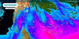 Una nueva ciclogénesis provocará la “tormenta de Santa Rosa” en Argentina