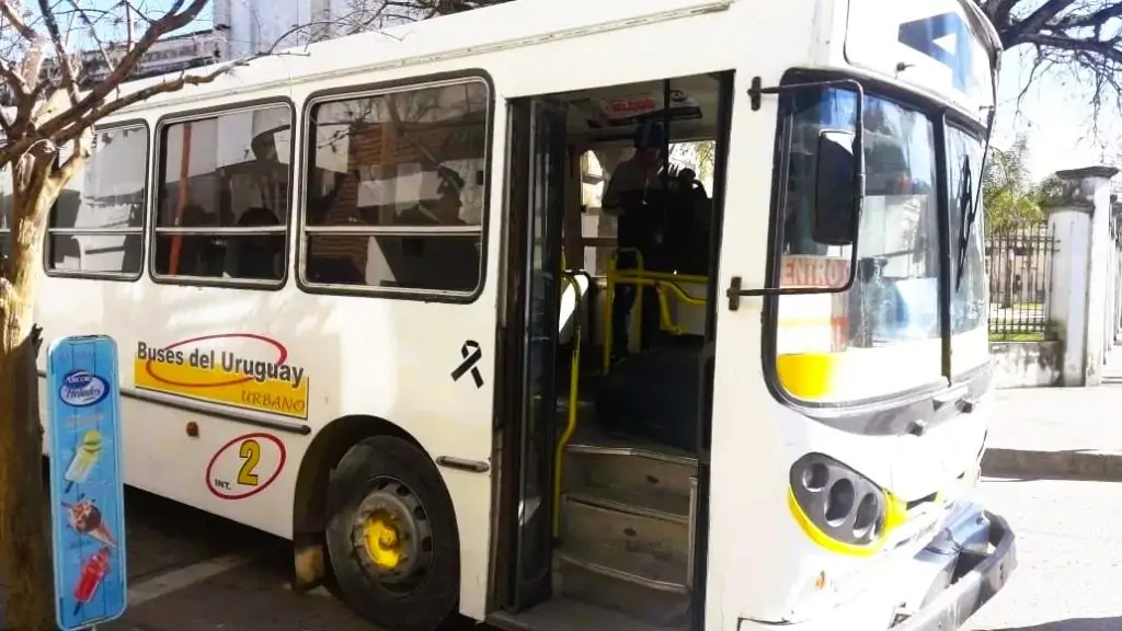 Recorrido del transporte urbano de pasajeros en ciudad