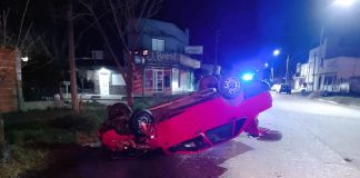 Impactante Vuelco en Gualeguaychú: Cuatro ocupantes detenidos por ebriedad