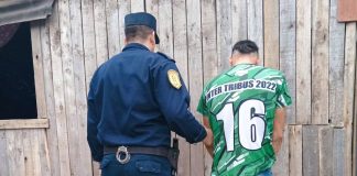 Allanamiento y detención por abuso de armas y amenazas