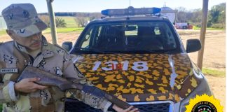 Gualeguaychú: Interceptan a siete cazadores furtivos en Colonia El Potrero y secuestran dos armas en operativos simultáneos