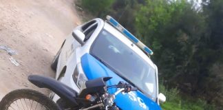 Secuestran motocicleta robada y detienen a un menor con una garrafa