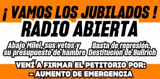 Jubilados convocan a concentración y radio abierta en Plaza Ramírez para este miércoles