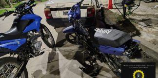 Motocicleta recuperada en operativo de prevención