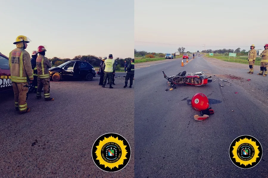 Grave accidente en la Ruta 12 deja dos heridos