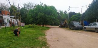 Arreglo de calle de tierras: trabajan en barrio San Isidro