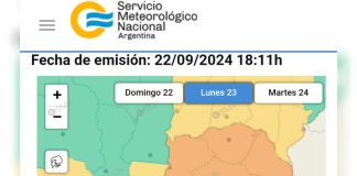 Elevaron a naranja el nivel de alerta por tormentas para la madrugada de este lunes