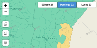 Alerta Meteorológica: Nivel amarillo por tormentas para este domingo