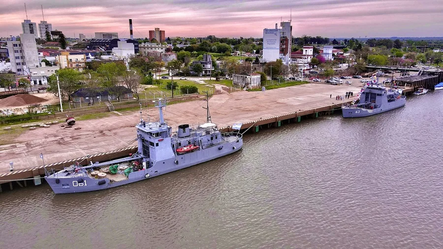 Un segundo buque de la Armada Argentina continuará con el balizamiento del río Uruguay