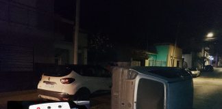Accidente vial: el conductor ebrio vuelca su vehículo, tenía 2,97 de alcohol en sangre