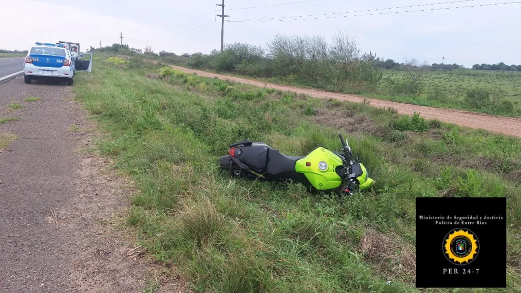 Motociclista sufrió lesiones graves en accidente en la Autovía 14