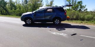 Siniestro Vial en Autovía N° 12: Vuelco de una Camioneta y cinco mujeres heridas