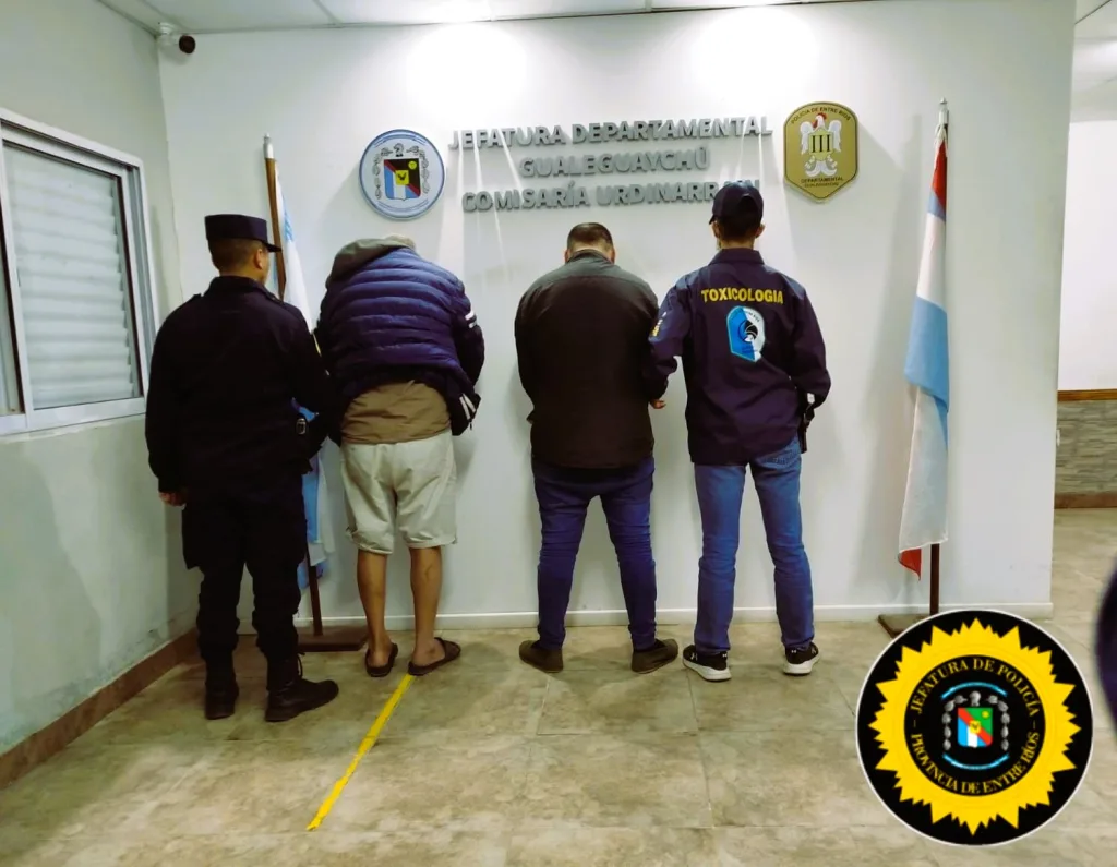 Operativo Antinarcóticos en Urdinarrain: dos detenidos y sustancias secuestradas