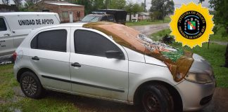 Secuestraron el vehículo que chocó a un policía que circulaba en bicicleta