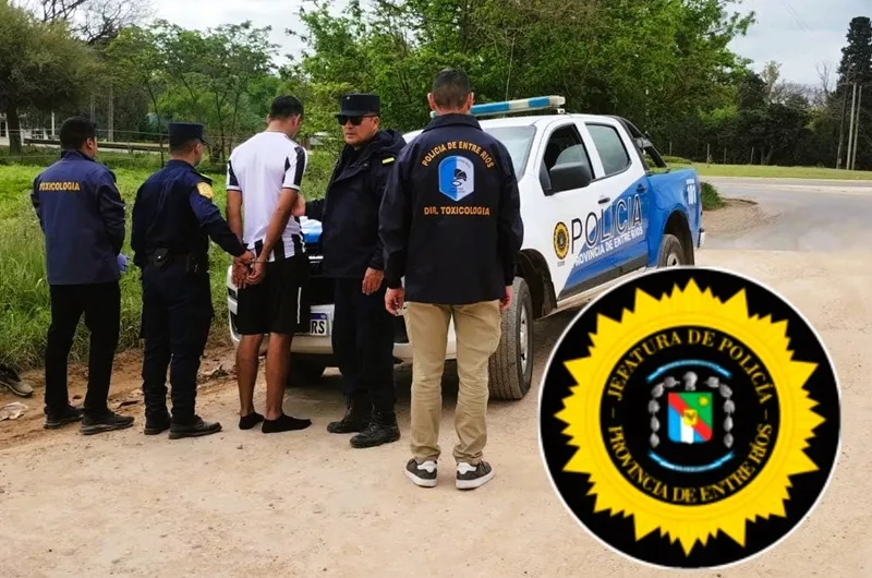 Operativo policial desarticula un intento de traslado de drogas en un remis en Concepción del Uruguay