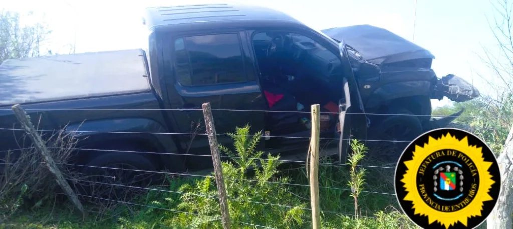 Despiste de una camioneta en Ruta 11
