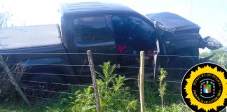 Despiste de una camioneta en Ruta 11