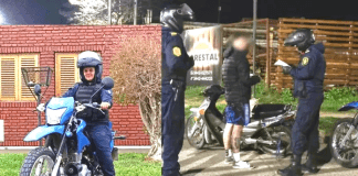 La Sección Motorizada de la Jefatura Departamental Uruguay incorpora su primer efectivo femenino