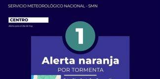 Continua la alerta naranja por tormentas para esta noche