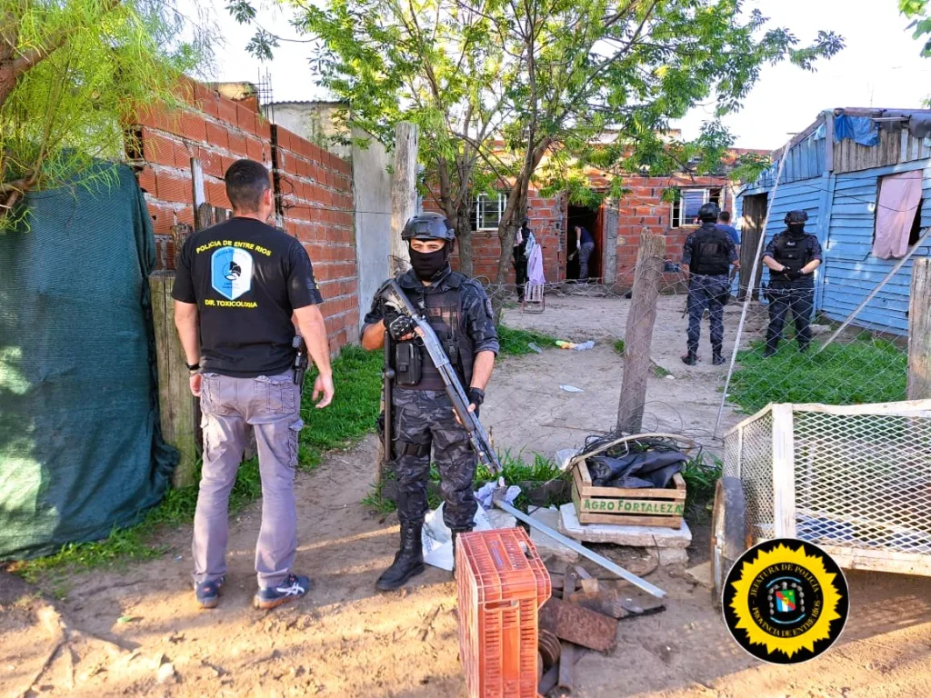 Doce detenidos en operativo contra el narcotráfico en Concordia
