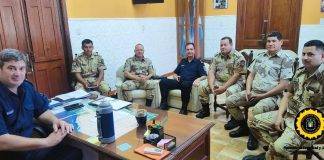 Reunión de Coordinación en Jefatura de Policía Victoria