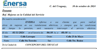 Interrupción del Servicio Eléctrico