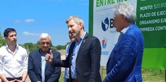 Frigerio anunció una obra millonaria en un terreno que Milei quiere rematar