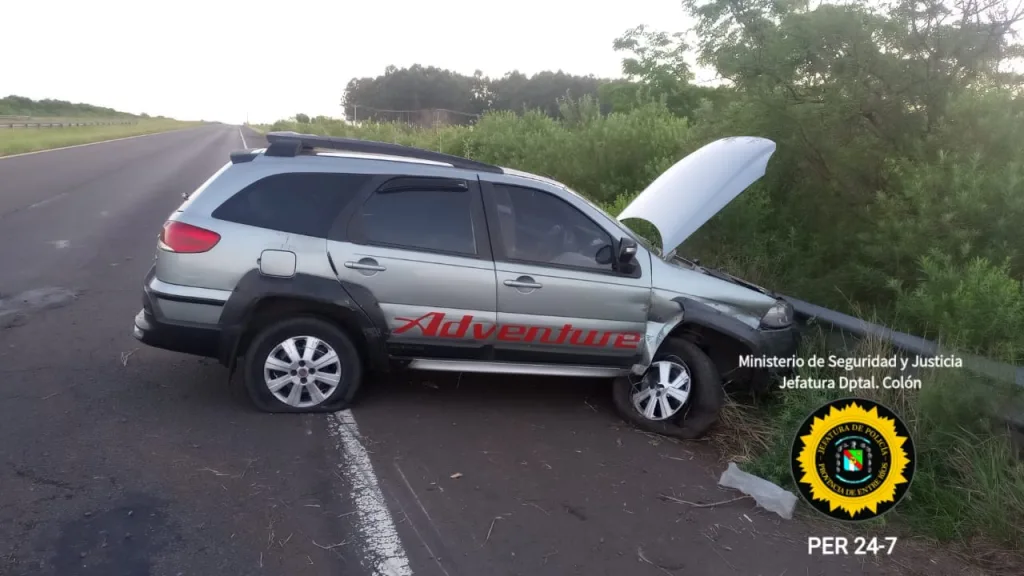 Accidente sin lesionados en la Autovía G. Artigas: despiste de un vehículo