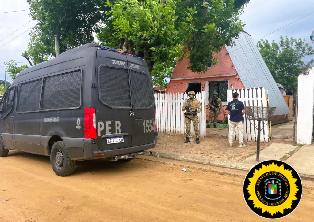 Seis Allanamientos en Concordia: secuestro de droga, dinero en efectivo y detenciones