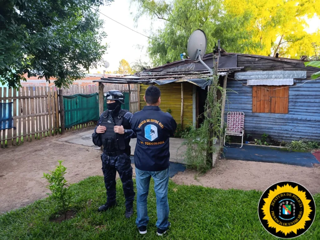 Mega Operativo contra el Narcotráfico en Concordia: desmantelan búnkers y detienen a 2 personas