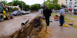 Realizaron importante reparación en la red de agua potable