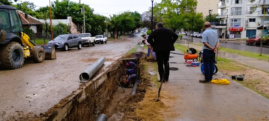 Realizaron importante reparación en la red de agua potable