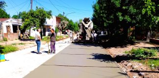 Avanza la pavimentación en calle Filiberto