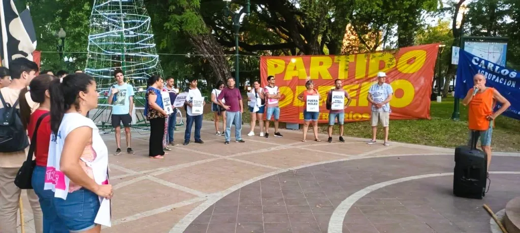 Acto en Plaza Ramírez por el Aniversario del Argentinazo: A 23 Años de la Sublevación Popular de 2001