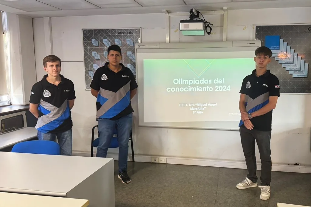 Estudiantes de la escuela técnica Marsiglia se destacaron en las Olimpiadas en la especialidad Automotores