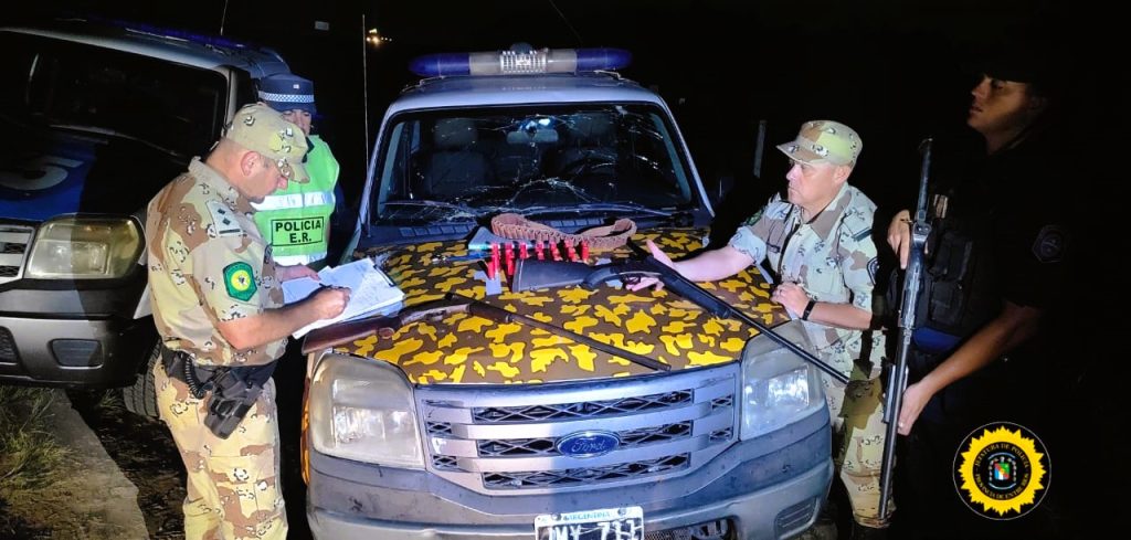 Ruta Nacional 174 Rosario – Victoria: secuestran armas de fuego y cartuchería, identifican a 10 personas