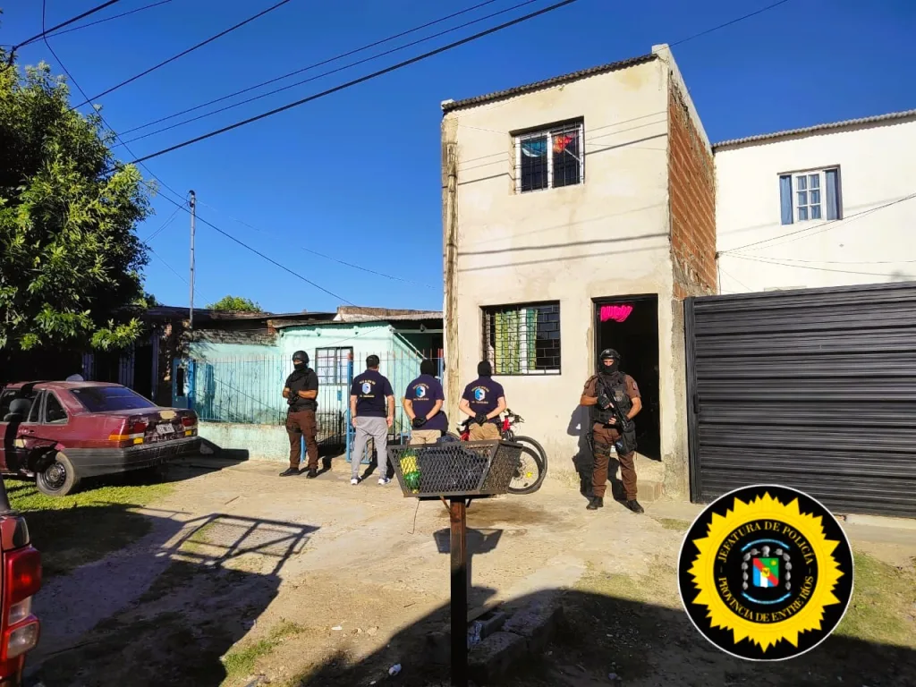 Allanamientos en Concordia: Secuestran Cocaína, dinero y dos detenidos