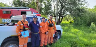 Bomberos de Concepción del Uruguay participan en rastrillajes por el caso Loan en Corrientes