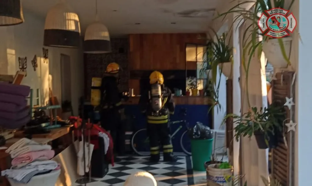 Principio de incendio en barrio «La Sibila»