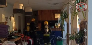 Principio de incendio en barrio «La Sibila»