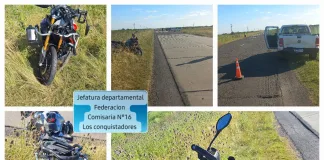 Siniestro vial con lesionados en Ruta 127: Motociclista grave tras choque con camioneta