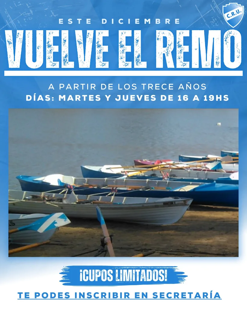 Vuelve la Escuela de Remo al Club de Regatas